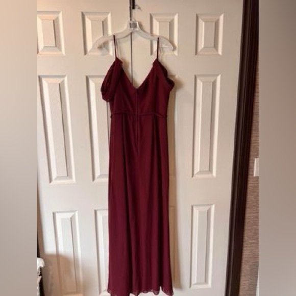 David Bridal cascading off-the-shoulder dress - Picture 2 of 4